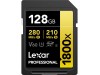 LEXAR SDcard 128GB 1800x SDXC UHS-II Card GOLD Series W 210 MB/s R 280 MB/s LSD1800128G-BNNNG LEXAR SDcard 128GB 1800x SDXC UHS-II Card GOLD Series W 210 MB/s R 280 MB/s LSD1800128G-BNNNG